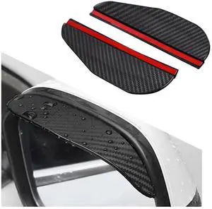 Rdxcv 2 PCS Rearview Mirror Rain Cover, Rainproof Vehicle Side Mirror Eyebrows Sun-Shading Cover, Automotive Rain Visor for Sedan Truck SUV Rear View Mirrors, Car Accessories (Carbon Fiber) Rdxcv 2 PCS Rearview Mirror Rain Cover, Rainproof Vehicle Side Mirror Eyebrows Sun-Shading Cover, Automotive Rain Visor for Sedan Truck SUV Rear View Mirrors, Car Accessories (Carbon Fiber)