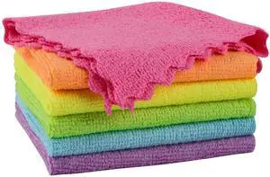 Orighty Microfiber Cleaning Cloth 6 Pack, Cleaning Rags 12x11 inch | Microfiber Towels for Cars, Highly Absorbent Household Cleaning Supplies, Reusable Lint Free Cloths for House, Kitchen Orighty Microfiber Cleaning Cloth 6 Pack, Cleaning Rags 12x11 inch | Microfiber Towels for Cars, Highly Absorbent Household Cleaning Supplies, Reusable Lint Free Cloths for House, Kitchen