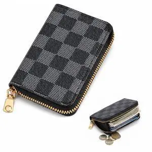 Men's Zipper Wallet Leather Bifold Wallets Slim RFID Blocking Zip Around Credit Card Holder Compact Small Wallet Men's Zipper Wallet Leather Bifold Wallets Slim RFID Blocking Zip Around Credit Card Holder Compact Small Wallet