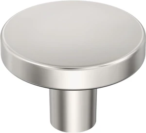 1-3/8" Round Versa Polished Nickel Cabinet Knob | Durable Zinc drawer knob and cabinet hardware, ideal for kitchen cabinets, bathroom vanities, dressers, and furniture 1-3/8" Round Versa Polished Nickel Cabinet Knob | Durable Zinc drawer knob and cabinet hardware, ideal for kitchen cabinets, bathroom vanities, dressers, and furniture