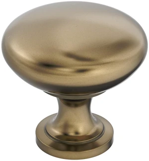 1-1/4" Round Edona Burnished Brass Cabinet Knob | Durable Zinc drawer knob and cabinet hardware, ideal for kitchen cabinets, bathroom vanities, dressers, and furniture 1-1/4" Round Edona Burnished Brass Cabinet Knob | Durable Zinc drawer knob and cabinet hardware, ideal for kitchen cabinets, bathroom vanities, dressers, and furniture
