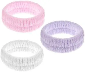 3Pcs Towel Headband for Washing Face, Spa Headbands for Women, Elastic Makeup HairBand, Absorbent Soft Skincare Headband, Facial Care Beauty Towel 3Pcs Towel Headband for Washing Face, Spa Headbands for Women, Elastic Makeup HairBand, Absorbent Soft Skincare Headband, Facial Care Beauty Towel