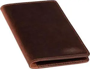MILITARIA STUFFS Vintage Leather Bifold Wallet, Slim Credit Card Case Money Organizer for Men & Women, Brown (Brown) MILITARIA STUFFS Vintage Leather Bifold Wallet, Slim Credit Card Case Money Organizer for Men & Women, Brown (Brown)