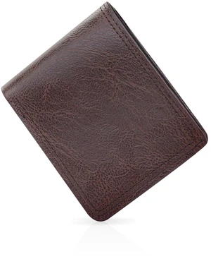 Energather Wallet for Men, PU Leather Slim Wallet with Zipper Coin Pocket and Snap, Minimalist Mens Wallet with 5 Card Slots and ID Window (Dark Brown) Energather Wallet for Men, PU Leather Slim Wallet with Zipper Coin Pocket and Snap, Minimalist Mens Wallet with 5 Card Slots and ID Window (Dark Brown)