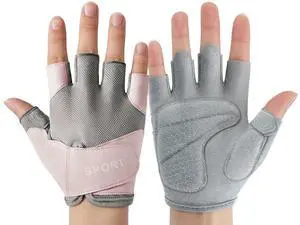 Breathable Workout Gloves Women & Men Half Finger Gym Gloves Anti-Slip Shock Absorption Lightweight Exercise Gloves for Weightlifting, Cycling, Yoga, Training & Fitness Breathable Workout Gloves Women & Men Half Finger Gym Gloves Anti-Slip Shock Absorption Lightweight Exercise Gloves for Weightlifting, Cycling, Yoga, Training & Fitness