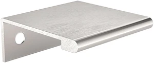 | Lincoln 1-in (25 mm) Brushed Stainless Steel Cabinet Edge Pull | Lincoln 1-in (25 mm) Brushed Stainless Steel Cabinet Edge Pull
