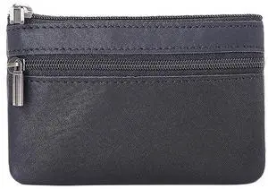 Mens Leather Coin Purse Small Zippered Coin Pouch Cash Change Wallet Portable Money Pouch Credit Card Key Holder with Key Ring Black Mens Leather Coin Purse Small Zippered Coin Pouch Cash Change Wallet Portable Money Pouch Credit Card Key Holder with Key Ring Black