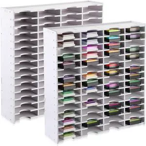 2 Pack 60 Grids Ink Pad Storage Holder Stamp Organizer, Ink Pad Stamp Holder Storage Rack for Home Office Crafts School Supplies, White 2 Pack 60 Grids Ink Pad Storage Holder Stamp Organizer, Ink Pad Stamp Holder Storage Rack for Home Office Crafts School Supplies, White