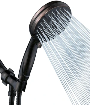 High Pressure Shower Head with Handheld - Multifunctional High Flow Rain Showerhead with Extra 60" Long Hose and Adjustable Overhead Holder - Es la mejor regaderas para ducha (Oil Rubbed Bronze) High Pressure Shower Head with Handheld - Multifunctional High Flow Rain Showerhead with Extra 60" Long Hose and Adjustable Overhead Holder - Es la mejor regaderas para ducha (Oil Rubbed Bronze)