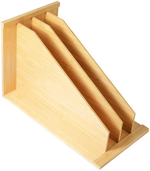 Tray Dividers for Kitchen Cabinetscookie sheet divider for cabinet | (14"H x 21.3"D) - Bamboo Cabinet Organizer with 3 Dividers for Cookie Sheets, Baking Pans, Cutting Boards & Pot Lids Tray Dividers for Kitchen Cabinetscookie sheet divider for cabinet | (14"H x 21.3"D) - Bamboo Cabinet Organizer with 3 Dividers for Cookie Sheets, Baking Pans, Cutting Boards & Pot Lids