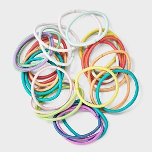 Kids' 2mm Thin Elastics - 50ct - Assorted Neon Colors Kids' 2mm Thin Elastics - 50ct - Assorted Neon Colors
