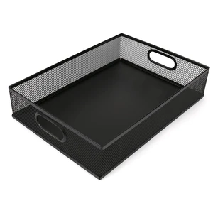 Desk Drawer Organizer, A4 Large Metal Mesh Desk Organizer Tray, Versatile Storage Box Set for Office Home Supplies,13 x 9 inches Desk Drawer Organizer, A4 Large Metal Mesh Desk Organizer Tray, Versatile Storage Box Set for Office Home Supplies,13 x 9 inches