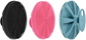 Food-Grade Soft Silicone Body Scrubber Shower Brush, Pack of 3 Food-Grade Soft Silicone Body Scrubber Shower Brush, Pack of 3