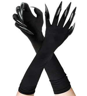 Cat Claw Gloves Black Costume Accessories for Women Long Nail/Claw Naughty Animal Glove for Halloween Cat Claw Gloves Black Costume Accessories for Women Long Nail/Claw Naughty Animal Glove for Halloween