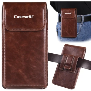 Caseswill for Consumer Cellular Iris Connect 2 / SpeakEasy Smart Case Premium Leather Phone Pouch with Belt Clip Holster and Magnetic Closure - Coffee Caseswill for Consumer Cellular Iris Connect 2 / SpeakEasy Smart Case Premium Leather Phone Pouch with Belt Clip Holster and Magnetic Closure - Coffee