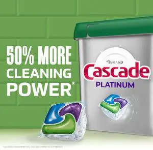 Cascade Platinum Dishwasher Pods, Dishwasher Detergent, Dish Detergent Soap, Fresh, 12 Count Cascade Platinum Dishwasher Pods, Dishwasher Detergent, Dish Detergent Soap, Fresh, 12 Count