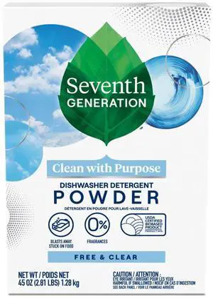 Seventh Generation Dishwasher Detergent Powder, Free & Clear, 45 fl Oz Seventh Generation Dishwasher Detergent Powder, Free & Clear, 45 fl Oz