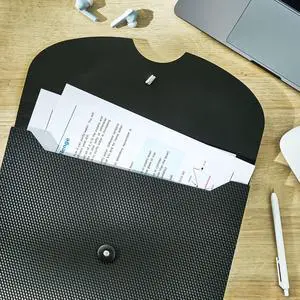 Pen+Gear 7-Pocket Poly Expanding File, Textured Black Pen+Gear 7-Pocket Poly Expanding File, Textured Black