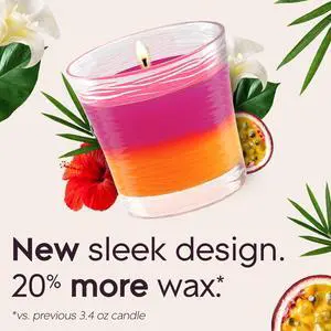 Glade 2in1 Single Wick Candles, Hawaiian Breeze + Vanilla Passionfruit, 8.16 oz, 2 Count Glade 2in1 Single Wick Candles, Hawaiian Breeze + Vanilla Passionfruit, 8.16 oz, 2 Count
