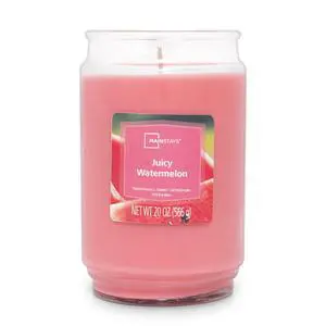 Mainstays Juicy Watermelon Scented Single Wick Jar Candle, 20 oz Mainstays Juicy Watermelon Scented Single Wick Jar Candle, 20 oz