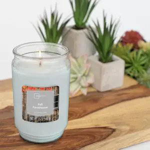 Mainstays Fall Farmhouse Scented Single Wick Jar Candle, 20 oz Mainstays Fall Farmhouse Scented Single Wick Jar Candle, 20 oz