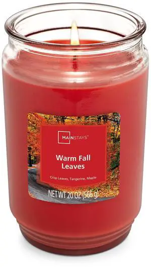 Mainstays Warm Fall Leaves 3 Wick Candle, 20 oz Mainstays Warm Fall Leaves 3 Wick Candle, 20 oz