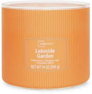 Mainstays 3-Wick Textured Wrapped Candle, Lakeside Garden, 14 oz Mainstays 3-Wick Textured Wrapped Candle, Lakeside Garden, 14 oz