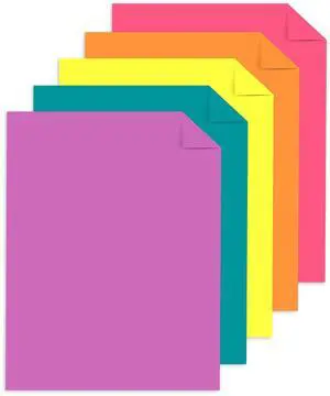 Astrobrights Colored Paper, 8.5" x 11", 24 lb./89 Gsm, Tropical Assortment, 100 Sheets Astrobrights Colored Paper, 8.5" x 11", 24 lb./89 Gsm, Tropical Assortment, 100 Sheets