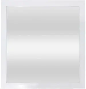 Mainstays 16 in x 16 in White Square Wall Mirror for Bathroom and Living Room Mainstays 16 in x 16 in White Square Wall Mirror for Bathroom and Living Room