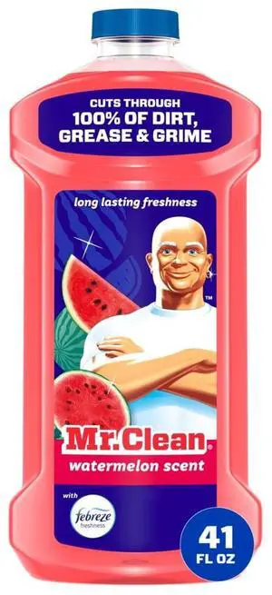 Mr. Clean All Purpose Cleaner, Cleaning Liquid, Watermelon, 41 fl oz Mr. Clean All Purpose Cleaner, Cleaning Liquid, Watermelon, 41 fl oz