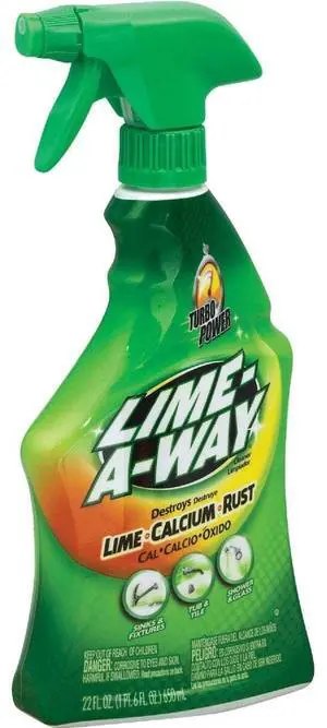 Lime-A-Way Hard Water Stain Remover Spray, Removes Lime, Calcium & Rust in Seconds, Bathroom Cleaner, 22 fl oz Lime-A-Way Hard Water Stain Remover Spray, Removes Lime, Calcium & Rust in Seconds, Bathroom Cleaner, 22 fl oz