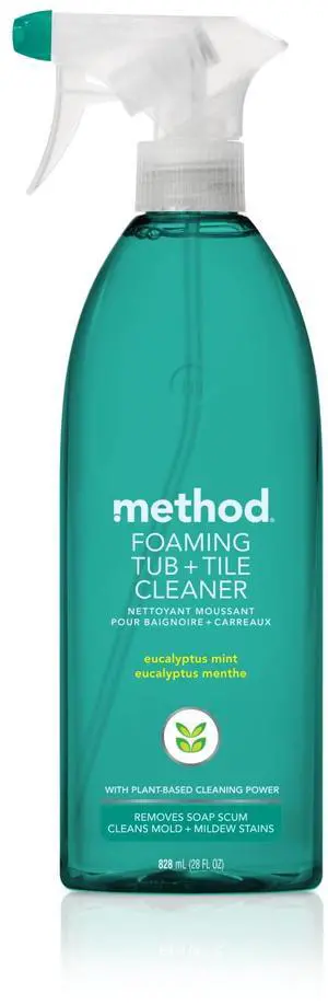 Method Eucalyptus Mint Foaming Bathroom Cleaner, 28 Fl Oz Method Eucalyptus Mint Foaming Bathroom Cleaner, 28 Fl Oz