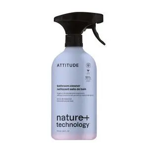 ATTITUDE Bathroom Cleaner Spray, 26 Fl Oz, Lemon & Rosewood, Natural Origin Ingredients, EWG Verified, Eliminates Soap Scum, Limescale, Streak Free ATTITUDE Bathroom Cleaner Spray, 26 Fl Oz, Lemon & Rosewood, Natural Origin Ingredients, EWG Verified, Eliminates Soap Scum, Limescale, Streak Free
