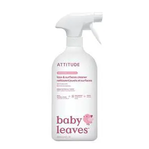 ATTITUDE Baby & Kids Toy Cleaner Spray, EWG Verified, Multi-Surface for Toys, High Chairs & Play Areas, Naturally Derived, Vegan, Unscented, 27.1Fl Oz ATTITUDE Baby & Kids Toy Cleaner Spray, EWG Verified, Multi-Surface for Toys, High Chairs & Play Areas, Naturally Derived, Vegan, Unscented, 27.1Fl Oz