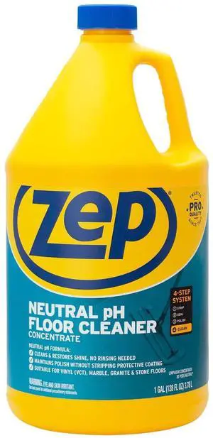Zep Neutral pH Industrial Floor Cleaner Concentrated 1 Gallon ZUNEUT128 Zep Neutral pH Industrial Floor Cleaner Concentrated 1 Gallon ZUNEUT128