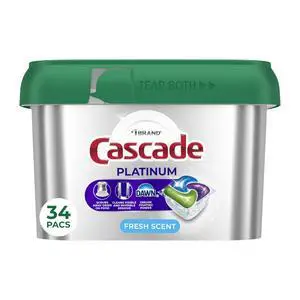 Cascade Platinum Dishwasher Pods Fresh 34 Count Cascade Platinum Dishwasher Pods Fresh 34 Count