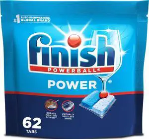 Finish Power Dishwasher Pods, Fresh Scent, 62ct Finish Power Dishwasher Pods, Fresh Scent, 62ct