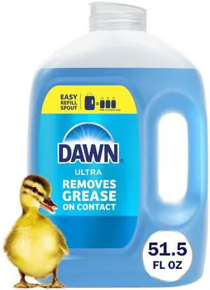 Dawn Ultra Dish Soap Refill Jug, Original Blue, Liquid Dishwashing Detergent, 51.5oz Dawn Ultra Dish Soap Refill Jug, Original Blue, Liquid Dishwashing Detergent, 51.5oz