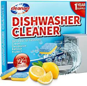Dishwasher Cleaner Tablets 24 Pack, Powerful Descaling and Refreshing Pods, Deep Cleaning for Dishwasher, Heavy Duty for Sparkling Clean Dishwasher Cleaner Tablets 24 Pack, Powerful Descaling and Refreshing Pods, Deep Cleaning for Dishwasher, Heavy Duty for Sparkling Clean