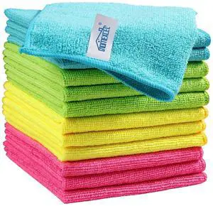 HOMEXCEL 12PK Microfiber Cleaning Cloth 11.5x11.5in for Home HOMEXCEL 12PK Microfiber Cleaning Cloth 11.5x11.5in for Home