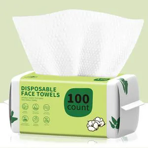 Disposable Face Towels 100 Count, Biodegradable Ultra Soft & Thick, Lint-Free Makeup Remover Dry Wipes, Multi-Purpose Cleansing Towelettes for Sensitive Skin Disposable Face Towels 100 Count, Biodegradable Ultra Soft & Thick, Lint-Free Makeup Remover Dry Wipes, Multi-Purpose Cleansing Towelettes for Sensitive Skin