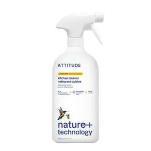 ATTITUDE Kitchen Cleaner Spray, 27.1 Fl Oz, EWG Verified, Degreaser Spray, Plant-Based & Vegan, Citrus Zest Scent ATTITUDE Kitchen Cleaner Spray, 27.1 Fl Oz, EWG Verified, Degreaser Spray, Plant-Based & Vegan, Citrus Zest Scent