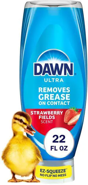 Dawn Ultra EZ Squeeze Dish Soap, Powerful for Grease, Strawberry Fields Scent, 22oz Dawn Ultra EZ Squeeze Dish Soap, Powerful for Grease, Strawberry Fields Scent, 22oz