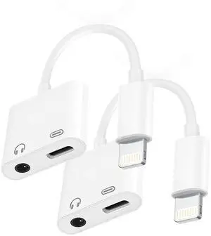 Apple MFi Certified Lightning to 3.5mm Headphone Jack Adapter 2-in-1 Charger & Audio Dongle with DAC Chip Hi-Fi Sound for iPhone 14/13/12/11/XS/XR, Car Aux, Home, Travel Apple MFi Certified Lightning to 3.5mm Headphone Jack Adapter 2-in-1 Charger & Audio Dongle with DAC Chip Hi-Fi Sound for iPhone 14/13/12/11/XS/XR, Car Aux, Home, Travel