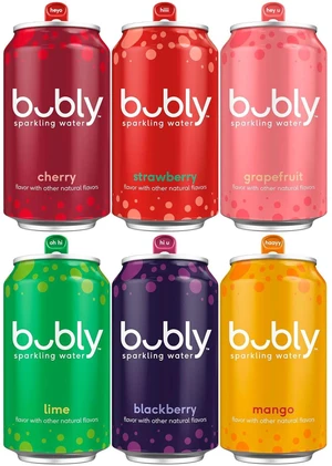 Bubly Sparkling Water, 6 Flavor Variety Pack, 12Fl Oz Cans, 18-Pack Bubly Sparkling Water, 6 Flavor Variety Pack, 12Fl Oz Cans, 18-Pack