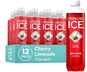 Sparkling Ice Cherry Limeade Sparkling Water Zero Sugar with Vitamins and Antioxidants Low Calorie Beverage 17 fl oz Bottles (Pack of 12) Sparkling Ice Cherry Limeade Sparkling Water Zero Sugar with Vitamins and Antioxidants Low Calorie Beverage 17 fl oz Bottles (Pack of 12)