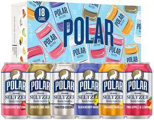 Polar Seltzer Water Sampler Variety Pack 18-Pack (12fl oz Cans) Polar Seltzer Water Sampler Variety Pack 18-Pack (12fl oz Cans)