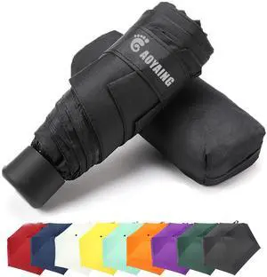 GAOYAING Compact Travel Umbrella 34 Inches, Lightweight with Case for Pocket, Sun & Rain GAOYAING Compact Travel Umbrella 34 Inches, Lightweight with Case for Pocket, Sun & Rain