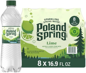 Poland Spring Sparkling Bottled Water, 16.9Fl Oz (8Pack) Poland Spring Sparkling Bottled Water, 16.9Fl Oz (8Pack)