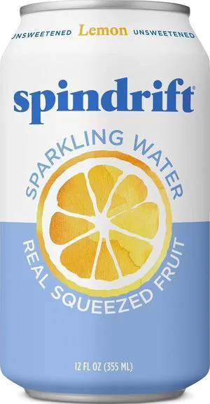 Spindrift Sparkling Water Lemon 12 fl oz Spindrift Sparkling Water Lemon 12 fl oz
